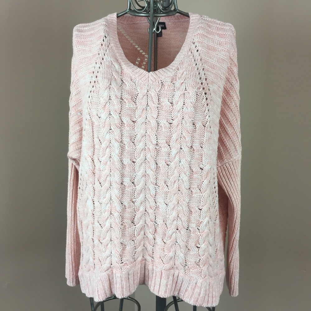 Love and liberty light orange knitted sweater